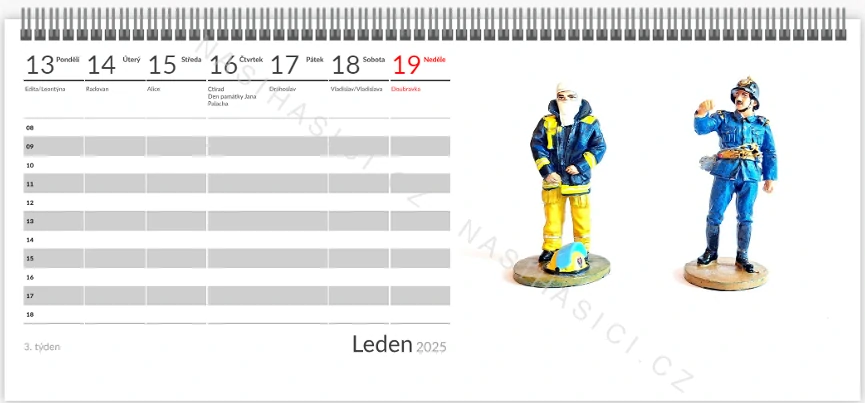 Stolní týdenní Hasičský kalendář 2025
